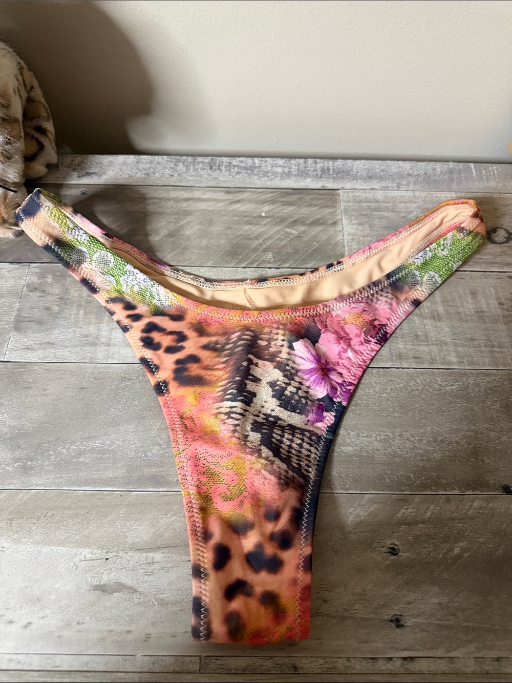 White Fox Boutique Safari Bloom Print Belmont Bikini Bottoms